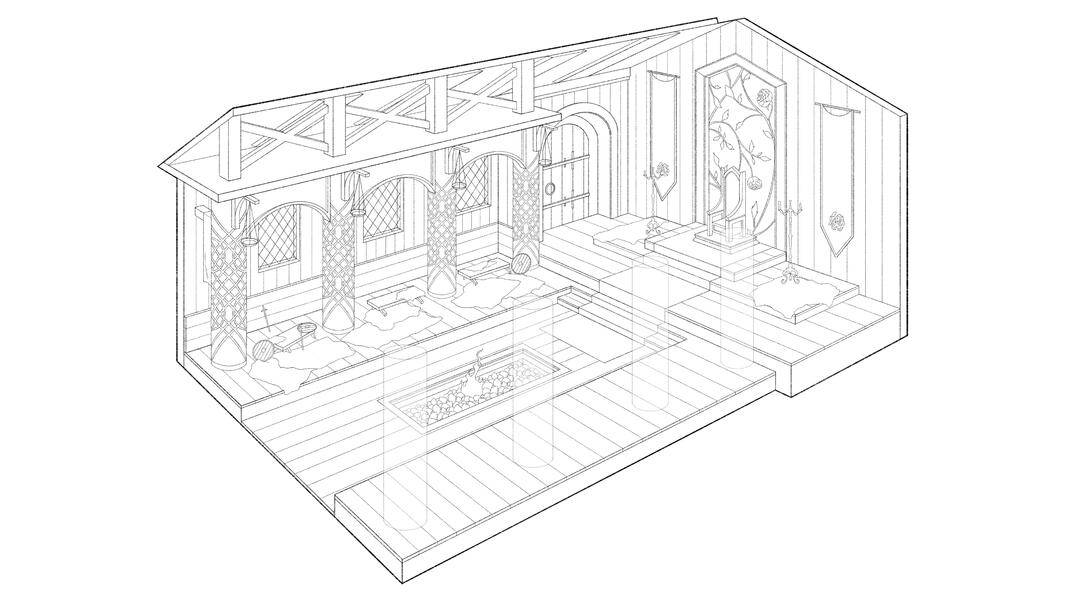 Great Hall (Lineart)