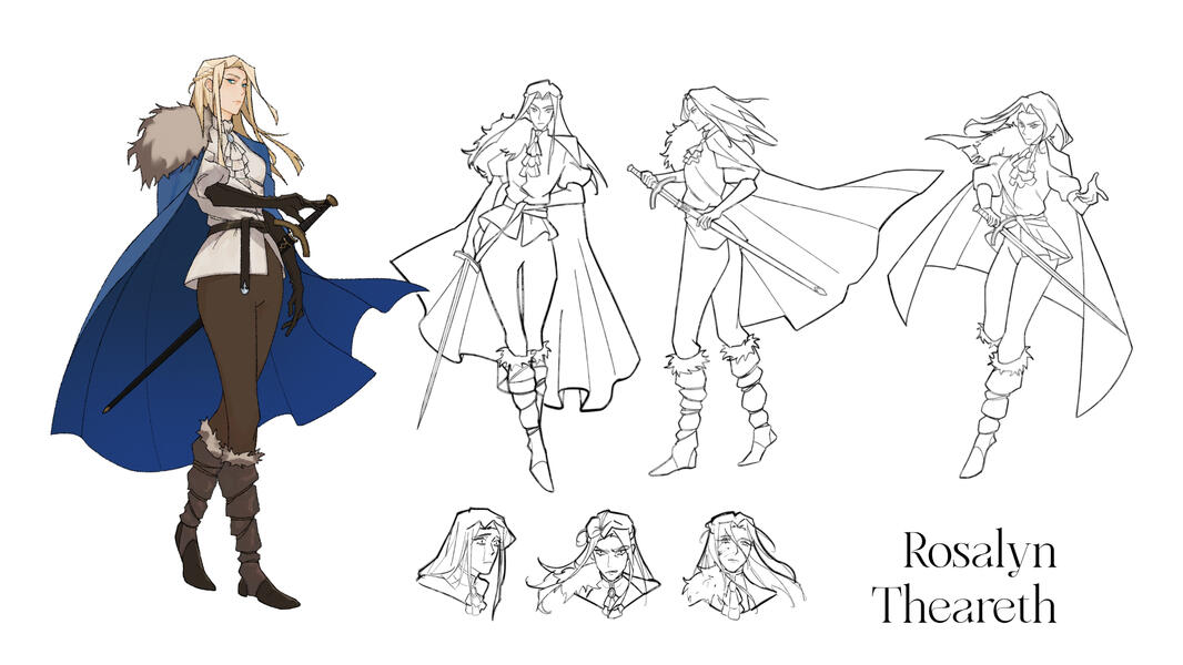 Character Design & Pose Sketches